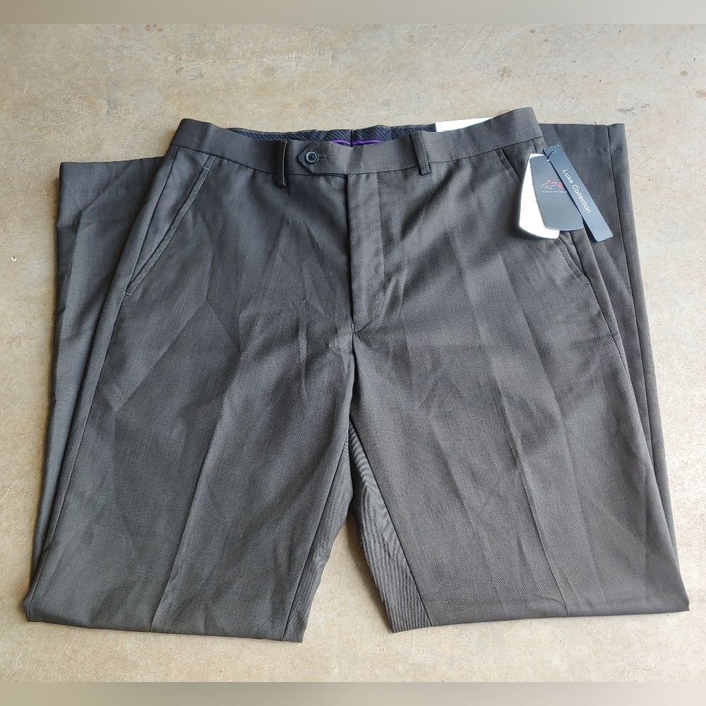 Greg Norman Men’s Slim Fit Gray Dress Pants NWT Size 34x32